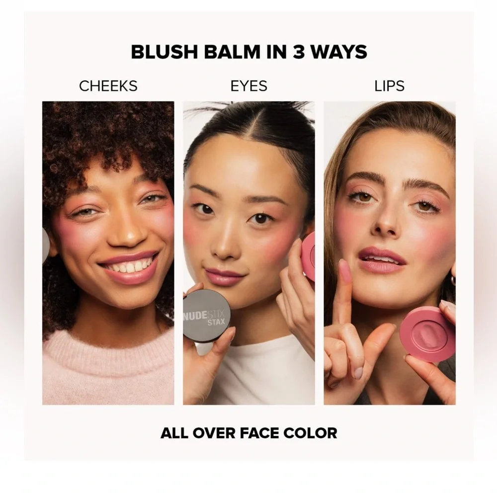 Nudestix Stax All Over Color Blush Balm in Pink Love
